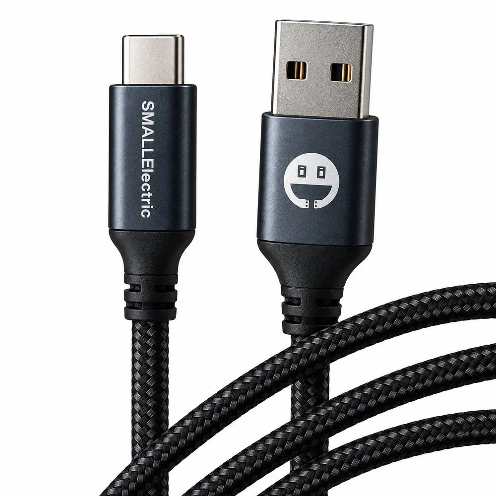 USB C Long Cable 6FT USB A to Type C 3AFast Charger Nylon Braided Cord Gray